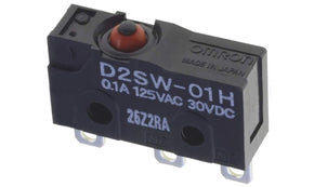 Omron D2SW-01HS, Pin Plunger Micro Switch, Solder Terminal, 100 mA @ 30 V dc, SPDT, IP67