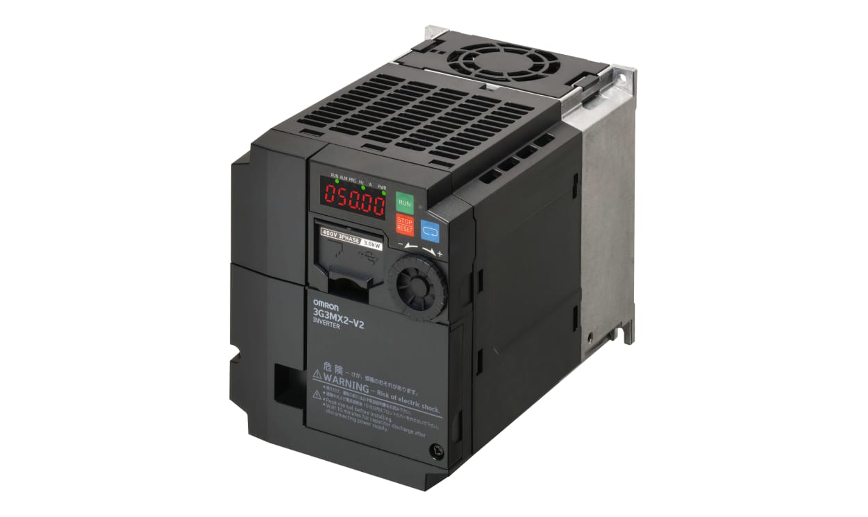 Omron 3G3MX2-AB007-EV2, Inverter Drive, 0.75 kW, 1 Phase, 200 V, 5.0 A, 3G3MX2 Series - generaltechuae