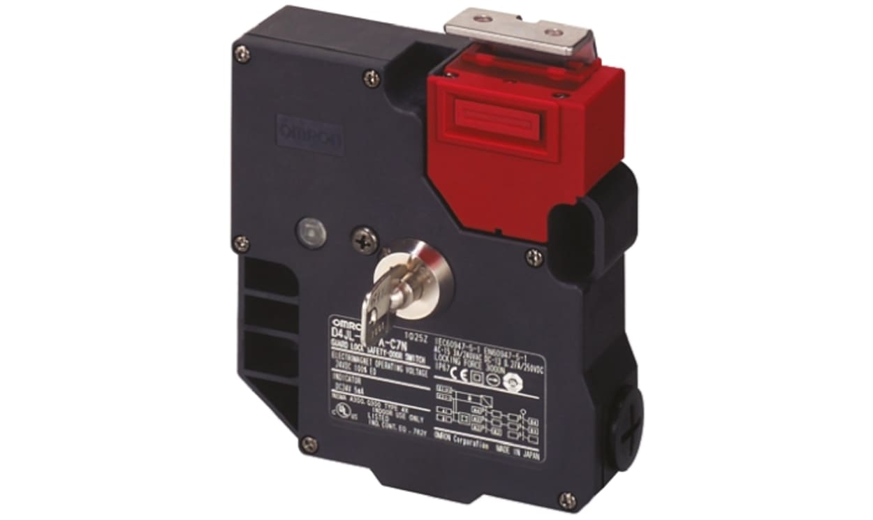 Omron D4JL-4NFA-C5, D4JL Series Solenoid Interlock Switch, Power to Unlock, 24V dc