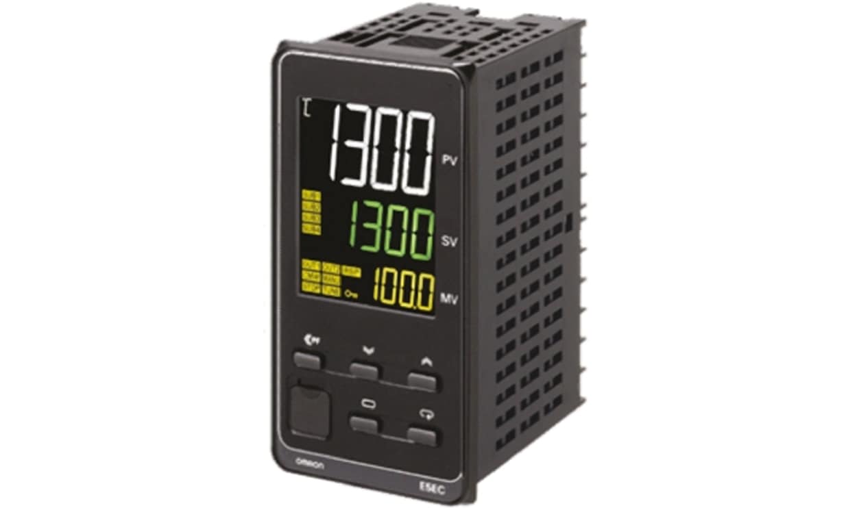 Omron E5EC-CX4A5M-014, E5EC Panel Mount PID Temperature Controller, 48 x 48mm, 1 Output Linear, Analogue, 4-20 mA, 100 → 240 V ac Supply - generaltechuae