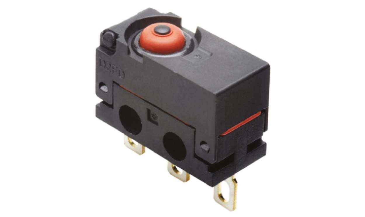 Omron D2FD-2L0-1H, Pin Plunger Micro Switch, Solder Lug Terminal, 2 A @ 30 V dc, SP-CO, IP6X