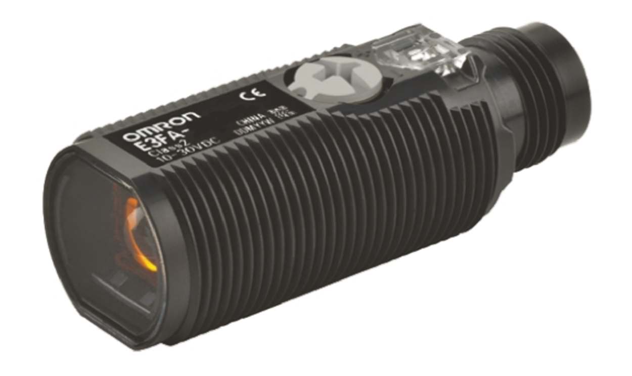 Omron E3FA-VN21, Diffuse Photoelectric Sensor, Barrel Sensor, 10 mm → 50 mm Detection Range