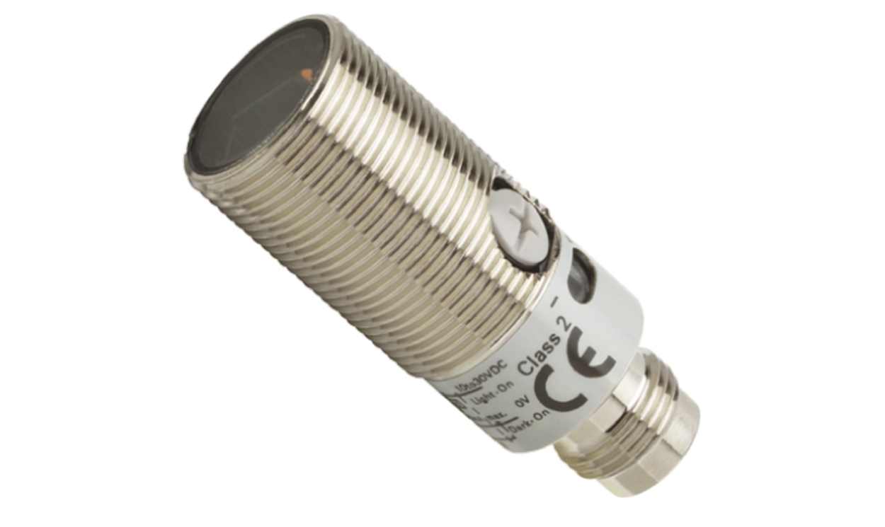 Omron E3FB-VP21, Background Suppression Distance Sensor, Barrel Sensor, 10 mm → 50 mm Detection Range