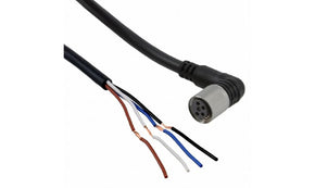 Omron XS3F-M8PVC4A5M-EU, Right Angle Female 4 way M8 to Unterminated Sensor Actuator Cable, 5m