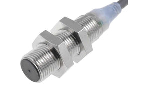 Omron E2A-M12KS04-WP-B2 5M, Inductive Threaded Barrel Proximity Sensor, M12, 4 mm Detection, PNP NC, 12 → 24 V dc