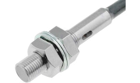 Omron E2E-X8MD1-M1, Inductive Threaded Barrel Proximity Sensor, M12, 8 mm Detection, 2-Wire NO, 12 → 24 V dc