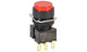 Omron A16-TRM-1, A16 Series Push Button Switch, Panel Mount, 16mm Cutout, SPDT, IP40