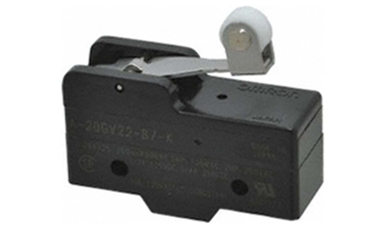Omron A-20GV22-B7-K, A Series Roller Lever Limit Switch, NO/NC, IP00, SPDT, 500V ac Max, 20A Max