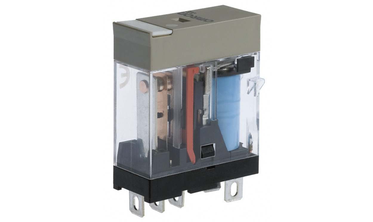 Omron G2R-2-S 24VAC (S), Plug In Power Relay, DPDT