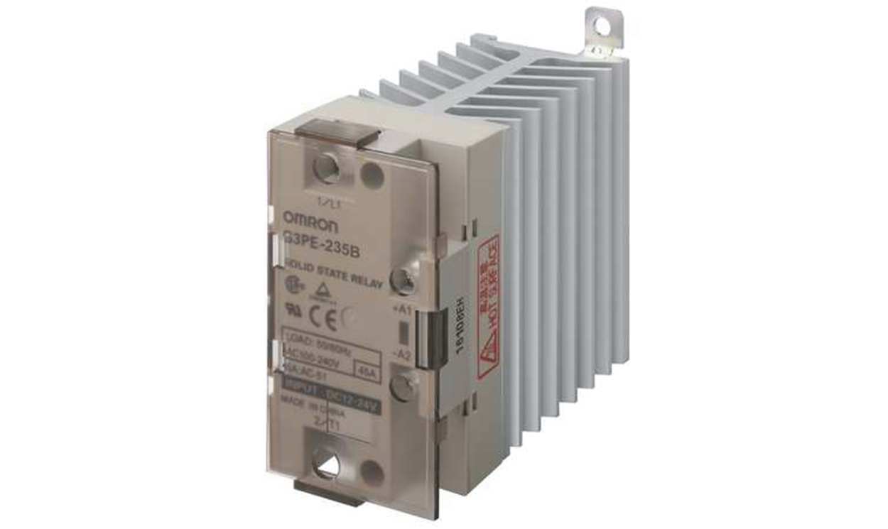 Omron G3PE-235B-3N 12-24VDC, G3PE Three Phase Series Solid State Relay, 35 A Load, DIN Rail Mount, 264 V ac Load, 30 V dc Control