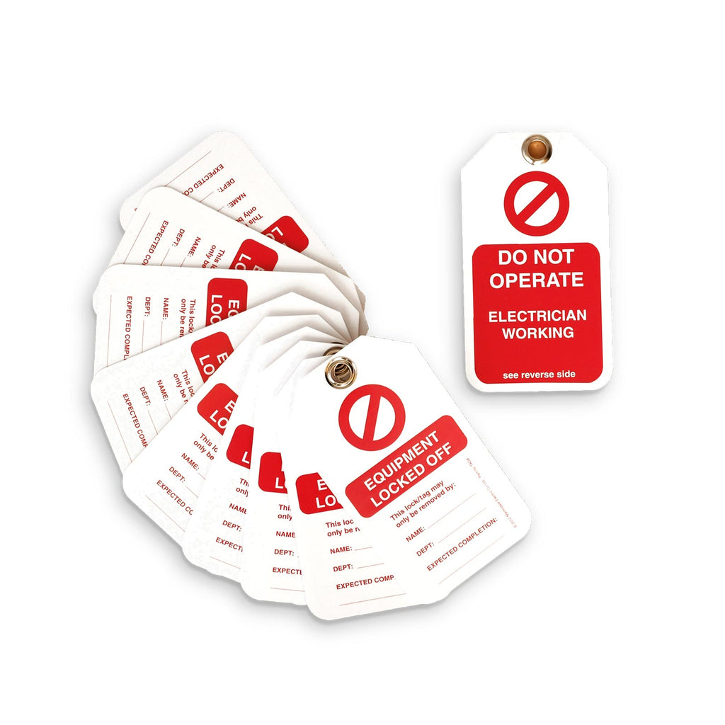 Martindale MARTAG4 | TAG4 Laminated Safety Lockout Tags | 80 x 140 mm, pack of 10 - generaltechuae (2)