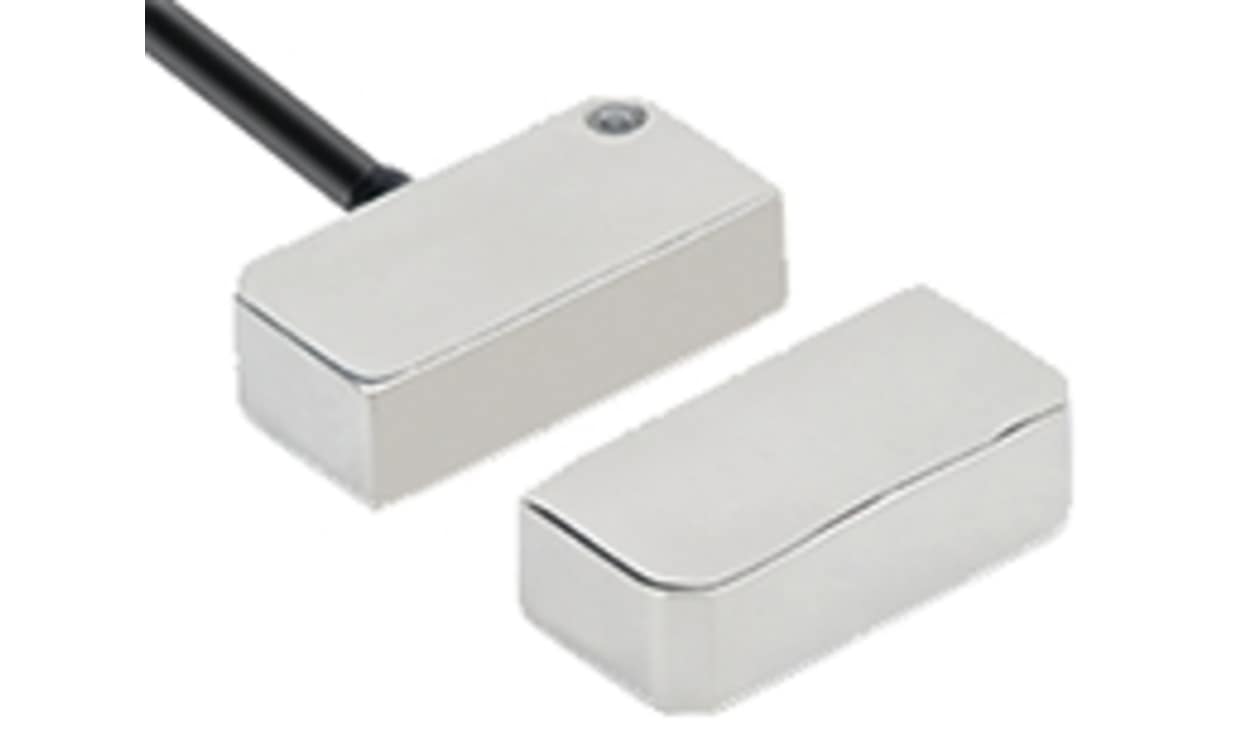 Omron F3S-TGR-NSFR-21-M1J8, F3S-TGR-N_R Series Magnetic Non-Contact Safety Switch, 24V dc, Stainless Steel Housing, NO/2NC, M12