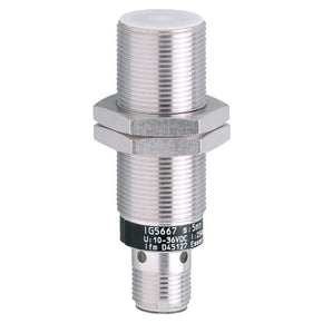 ifm IG5667, Inductive Threaded Barrel Proximity Sensor, M18, 5 mm Detection, PNP NO, 10 → 36 V dc