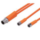 ifm EVT338, Straight Male 1 way M12 to Straight Female 2 way M8 Sensor Actuator Cable, 600mm