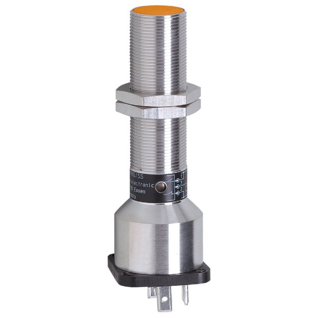 ifm IG5910, Inductive Threaded Barrel Proximity Sensor, M18, 8 mm Detection, PNP NO/NC, 10 → 36 V dc