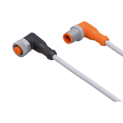 ifm EVW043, Right Angle Male 1 way M12 to Right Angle Female 1 way M12 Sensor Actuator Cable, 1m - generaltechuae
