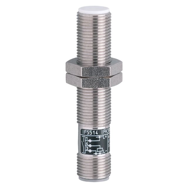 ifm IF5514, Inductive Threaded Barrel Proximity Sensor, M12, 2 mm Detection, PNP NO, 10 → 36 V dc
