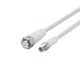ifm EVF261, Straight Male 4 way M8 to Straight Female 5 way M12 Communication Cable, 600mm