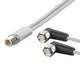ifm EVF336, Straight Male 5 way M12 to Right Angle Female 5 way M12 Communication Cable, 2m