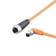 ifm EVT469, Right Angle Male 1 way M8 to Straight Female 1 way M12 Sensor Actuator Cable, 300mm