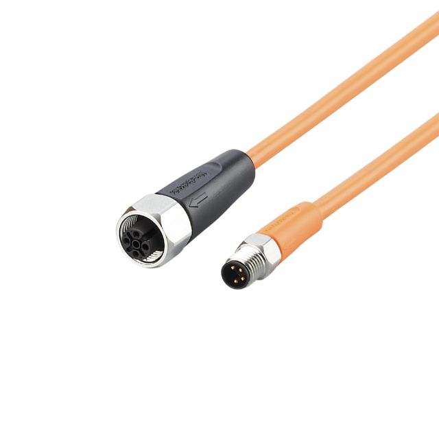ifm EVT471, Straight Male 1 way M8 to Straight Female 1 way M12 Sensor Actuator Cable, 300mm