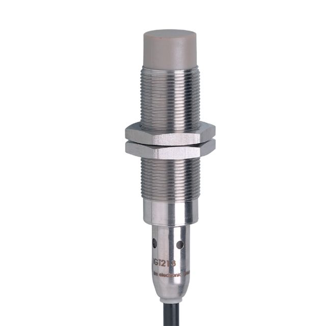 ifm IGT213, Inductive Threaded Barrel Proximity Sensor, M18, 12 mm Detection, PNP/NPN NO, 10 → 30 V dc