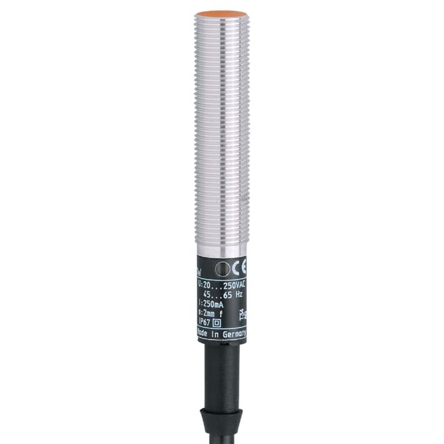 ifm IF6043, Inductive Threaded Barrel Proximity Sensor, M12, 2 mm Detection, PNP NC, 10 → 36 V dc