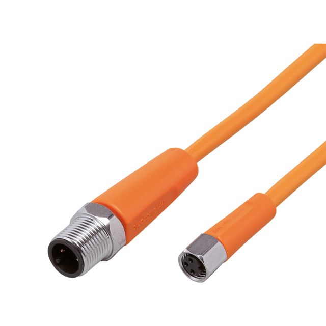 ifm EVT236, Straight Male 1 way M12 to Straight Female 1 way M8 Sensor Actuator Cable, 300mm