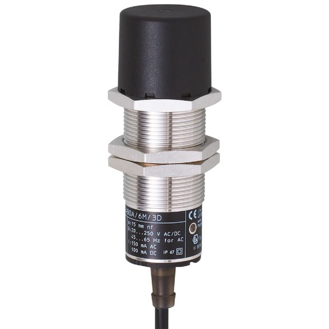 ifm II001A, Inductive Threaded Barrel Proximity Sensor, M30, 15 mm Detection NO, 20 → 250 V ac/dc, 20