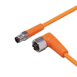 ifm EVT266, Straight Male 1 way M8 to Right Angle Female 1 way M12 Sensor Actuator Cable, 600mm - generaltechuae
