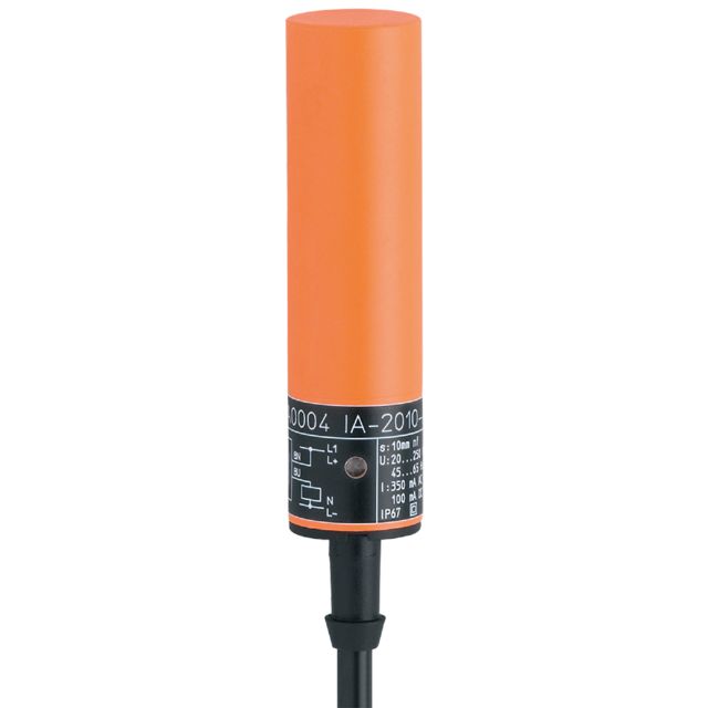 ifm IA5045, Inductive Smooth Barrel Proximity Sensor, 10 mm Detection, PNP NO, 10 → 36 V dc