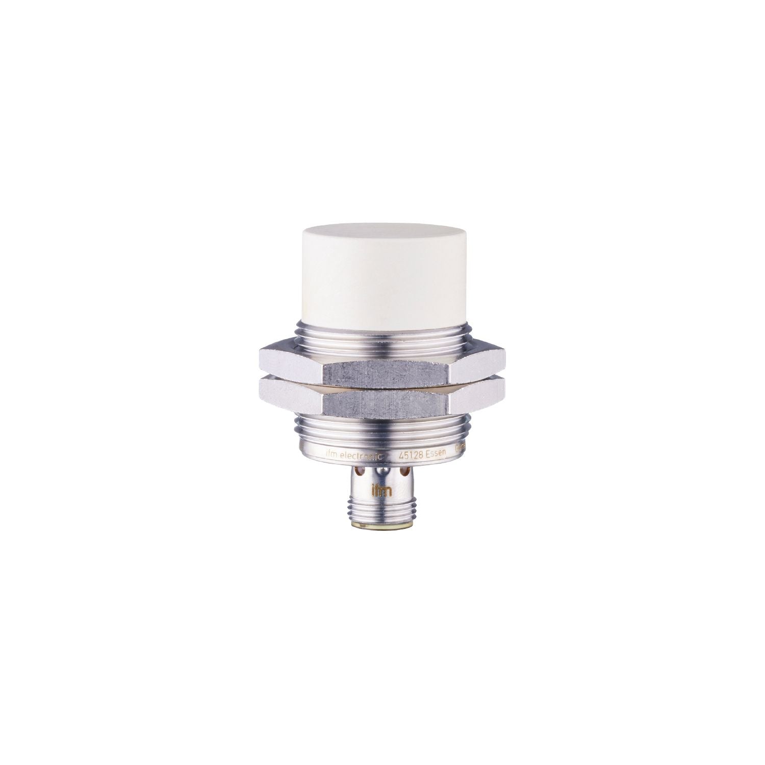 ifm IIC201, Inductive Threaded Barrel Proximity Sensor, M30, 22 mm Detection, PNP NO, 10 → 36 V dc