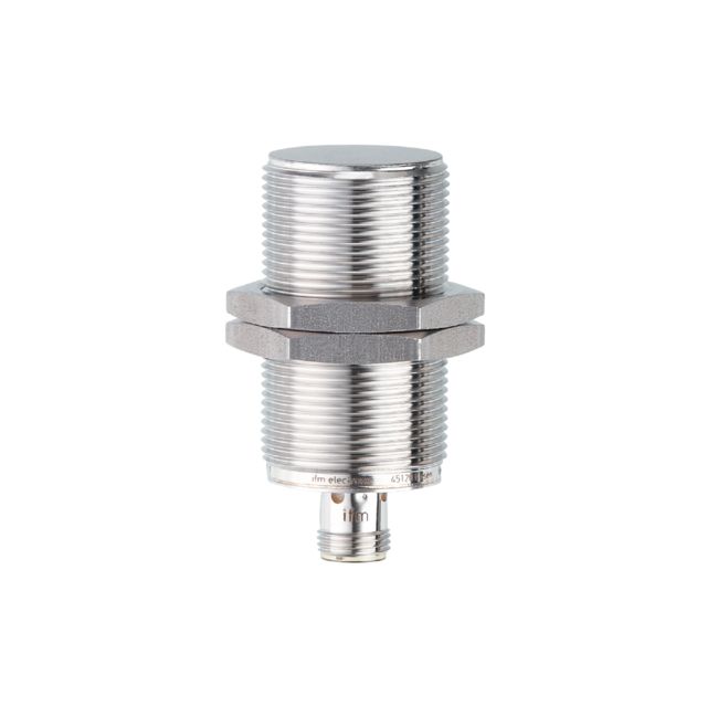 ifm IIC224, Inductive Threaded Barrel Proximity Sensor, M30, 10 mm Detection, PNP NO, 10 → 30 V dc