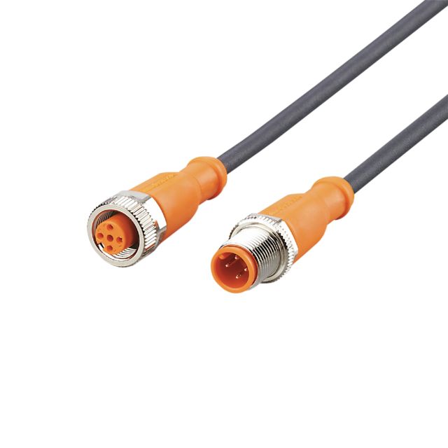 ifm EVC116, Straight Male 1 way M12 to Straight Female 1 way M12 Actuator/Sensor Cable, 8m