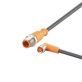 ifm EVC888, Straight Male 4 way M12 to Right Angle Female 4 way M8 Communication Cable, 3m