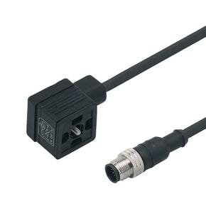 ifm E11419, Straight Male 1 way M12 to Right Angle Female 1 way Valve Connector Actuator/Sensor Cable, 2m