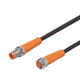 ifm EVC464, Straight Male 4 way M8 to Straight Female 4 way M8 Communication Cable, 15.5m