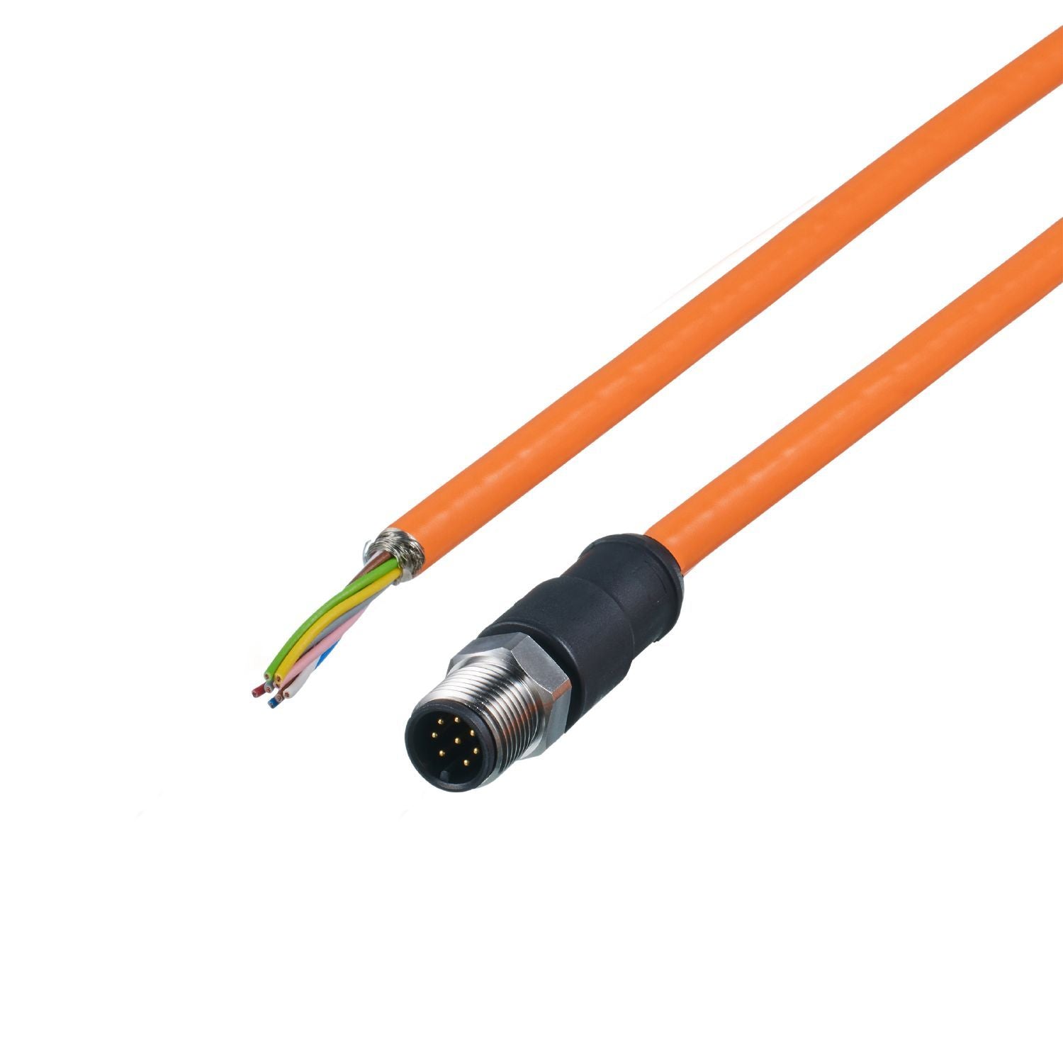 ifm E12732, Straight Male 1 way M12 to Unterminated Actuator/Sensor Cable, 10m