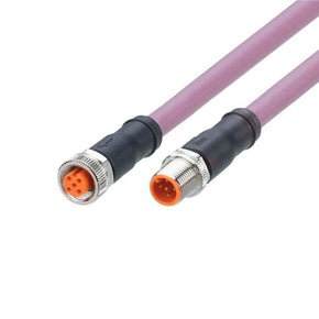 ifm EVC948, Straight Male 5 way M12 to Straight Female 5 way M12 Communication Cable, 2m