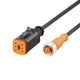 ifm E12679, Straight Female 1 way Deutsch to Straight Female 1 way M12 Actuator/Sensor Cable, 1m