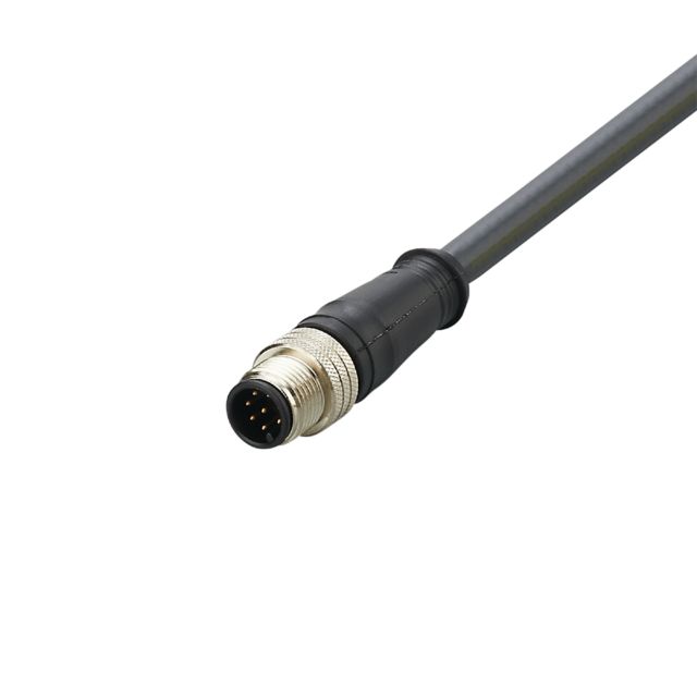 ifm E12436, Straight Male 1 way M12 to Unterminated Actuator/Sensor Cable, 2m