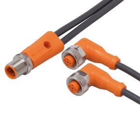 ifm EVC758, Straight Male 5 way M12 to Right Angle Female 5 way M12 Communication Cable, 12m