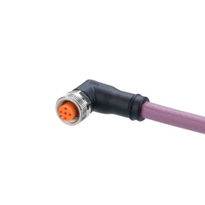 ifm EVC959, Straight Female 5 way M12 to Right Angle Female 5 way M12 Communication Cable, 2m