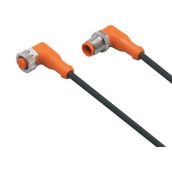 ifm EVC598, Right Angle Male 5 way M12 to Right Angle Female 5 way M12 Communication Cable, 300mm - generaltechuae