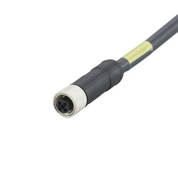 ifm E12494, Power 1.5 mm² 4 Core Power Cable, Black Polyurethane PUR, 500mm - generaltechuae