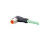 ifm EVC901, Right Angle Male 4 way M12 to Right Angle Male 4 way M12 Communication Cable, 20m