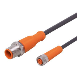 ifm EVC413, Straight Male 3 way M12 to Straight Female 3 way M8 Communication Cable, 15m - generaltechuae