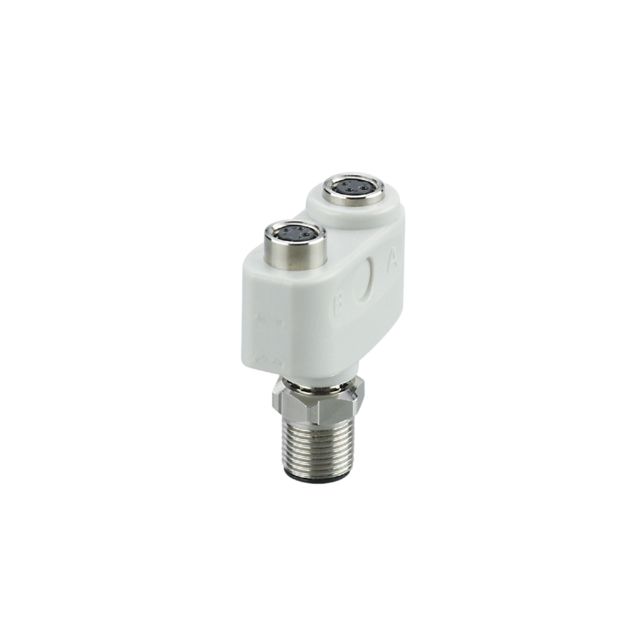 ifm EBF012, Side Entry, Top Entry 1 Pole M12 Plug to 2 Pole M8 Socket Adapter