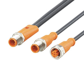 ifm EVC693, Straight Male 5 way M12 to Straight Female 5 way M12 Communication Cable, 1m