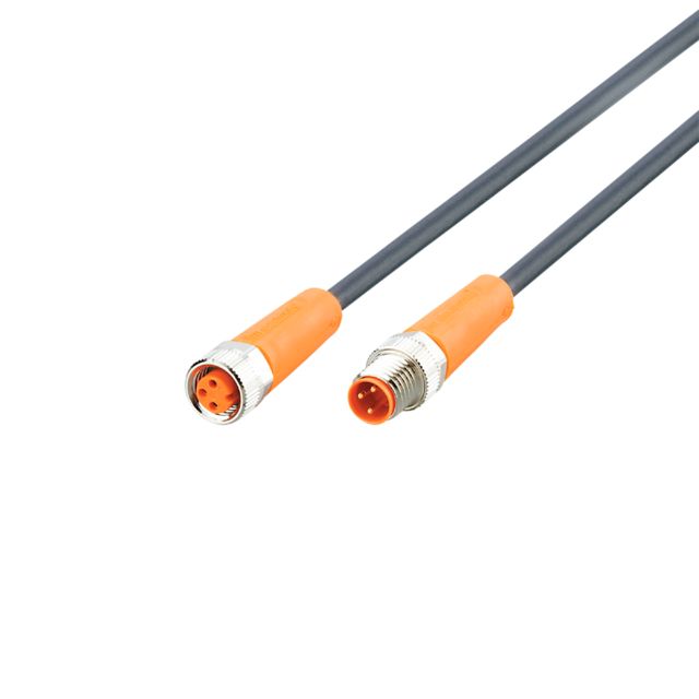 ifm EVC994, Straight Male 3 way M8 to Straight Female 3 way M8 Communication Cable, 8m